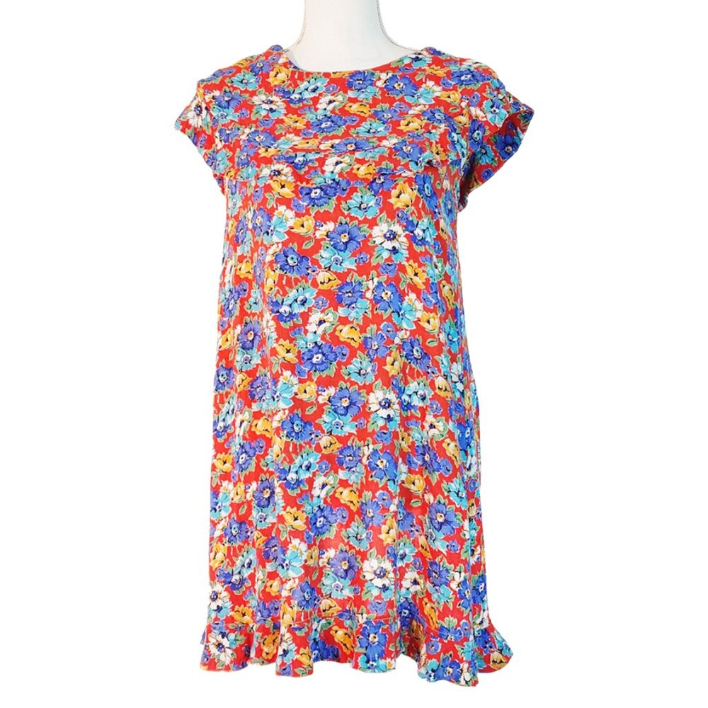 Vintage Paul Reeves for The Universal Witness Made in England 1960s Floral Tunic